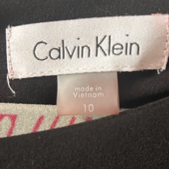 Calvin Klein black sheath dress size 10. Beautiful, well made dress!! - Picture 6 of 7